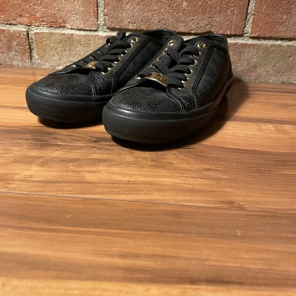 Black and Rose Gold W/7 Michael Kors Sneakers - Picture 3 of 8
